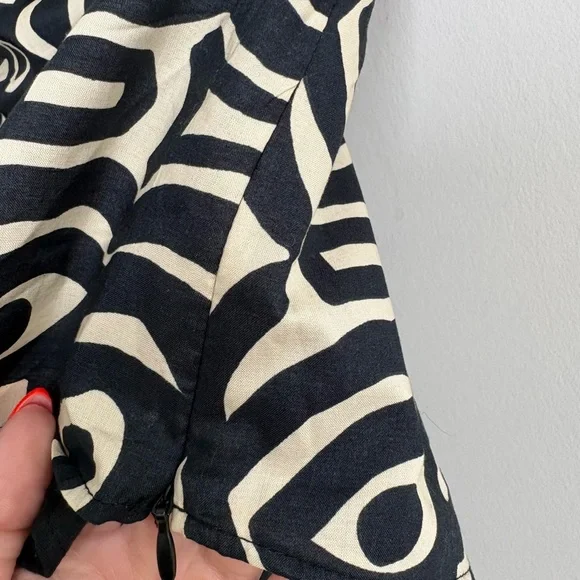 Zara Strapless Tube Top Abstract Print NWT XS Summer Top - Picture 4 of 7